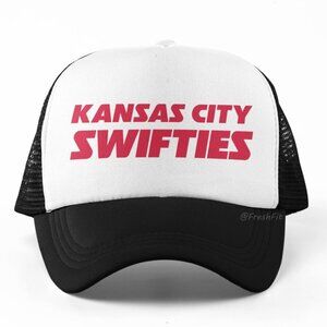 Kansas City Swifties Foam Trucker Hat Mesh Snapback Cap Black/White